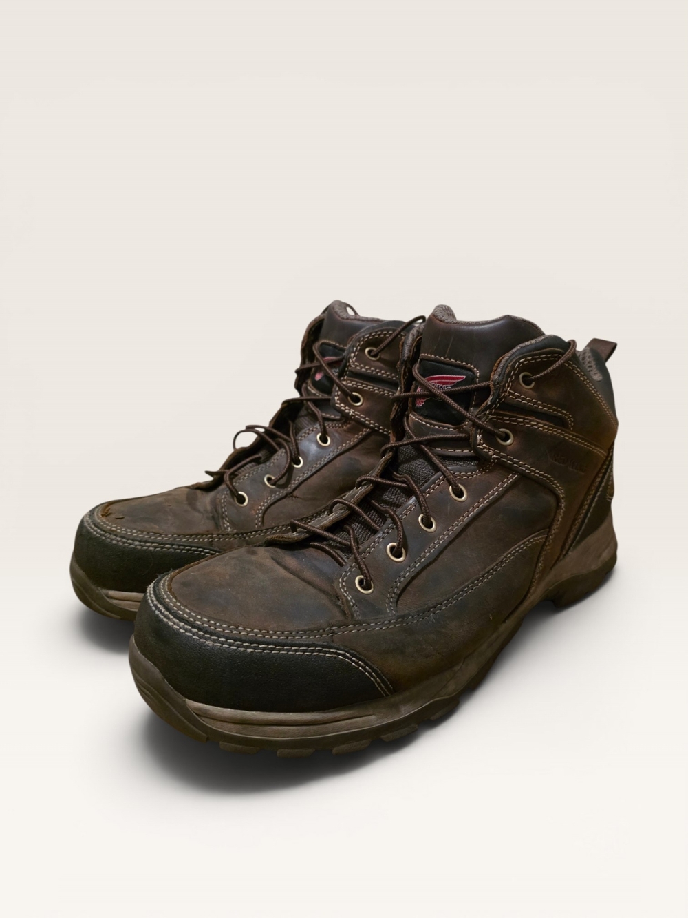 Red Wing TruHiker 6692 Mens 5" Safety Toe Work Boots Brown Leather Size 12 D EH